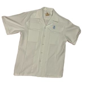 Iolani Hawaiian vintage short sleeve with collar. Size L